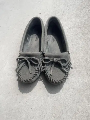 MINNETONKA 스톰 블루 모카신 사이즈 6