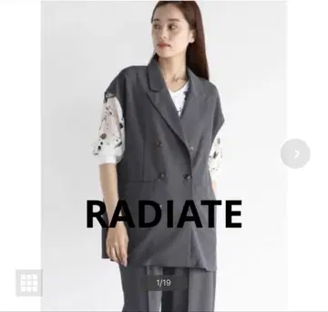 새상품급 야마다야 라디에이트 더블 테일러드 베스트 겉옷 자켓
