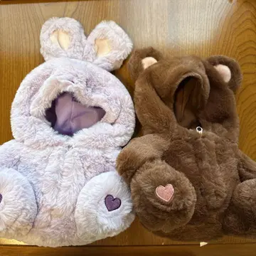 BTS 봉제 인형 20cm 토끼 곰 의류