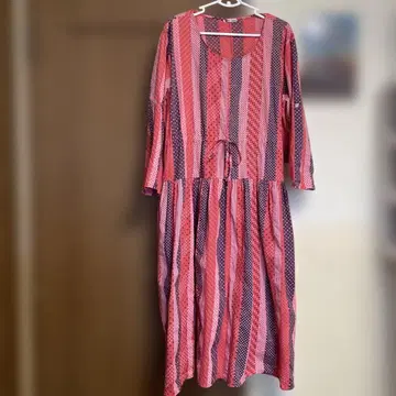 New Collection 뉴 컬렉션 도트 & 스트라이프 롱 원피스