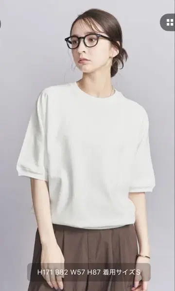 BEAUTY&YOUTH MENS 래글런 숏 슬리브 맨투맨