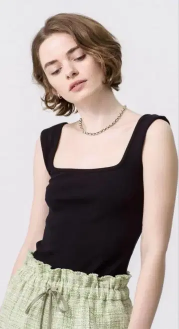 미사용 론 헤르만 Bare Rib Tank Top 블랙