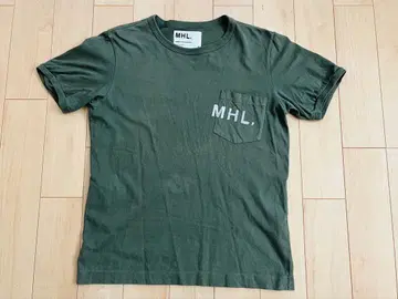 MHL. 포켓 부착 티셔츠 M 사이즈 올리브