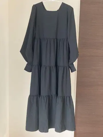 JUNOAH 백 리본 티어드 원피스 미사용 새상품 택 포함 주노아
