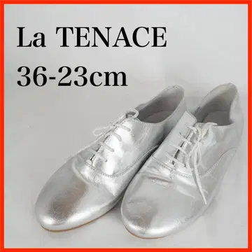 La TENACE*레이스업 슈즈*23cm*실버*O4589