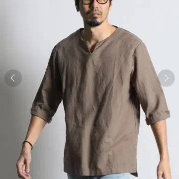 다파사스 에이블 키 넥 7부 소매 티셔츠