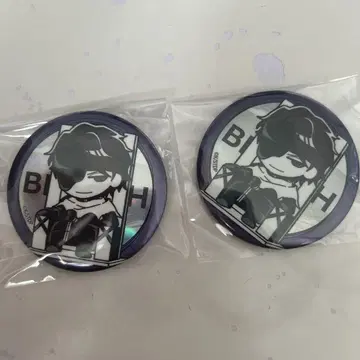 BLEACH 캐릭터 홀로그램 배지 네이비 나염 소우스케
