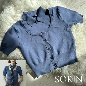 sorin 소린 인터록 셔츠 칼라 하프 슬리브 탑 로고 현행 모델
