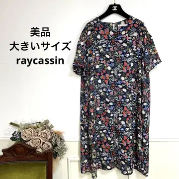 새상품급 빅 사이즈 raycassin 플라워 원피스