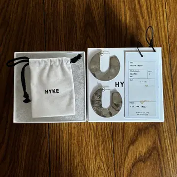 HYKE 실버 925 후프 귀걸이