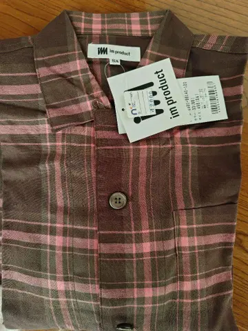 im product 체크 무늬 룸웨어 브라운/핑크 495(SA)