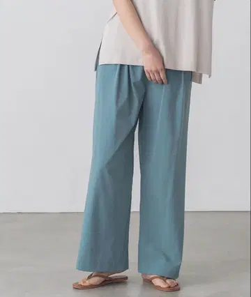 새상품 hunch 접촉 냉감 아이스 터치 와이드 팬츠 블루