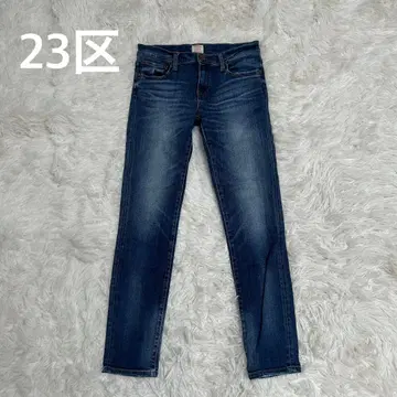 23구 23KU 데님 스트레치 테이퍼드 데님 팬츠 블루
