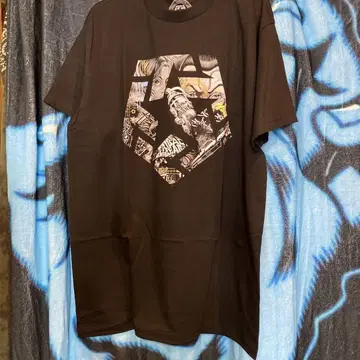 TRIBAL 스트리트 아트 그래픽 티셔츠 블랙