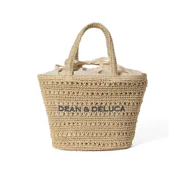 DEAN&DELUCA 빔즈 크로셰 M 보냉 백 포함 내추럴 새상품