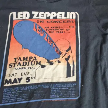 LED ZEPPELIN 콘서트 티셔츠 S 사이즈