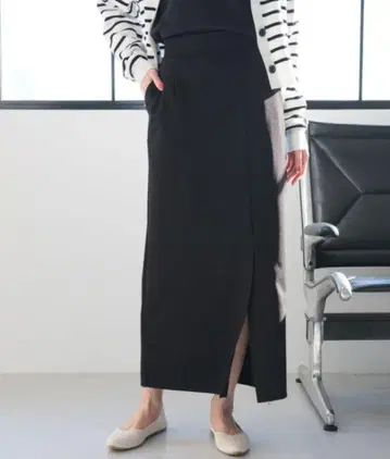 GLOBAL WORK 스고라쿠 스트레치 I 라인 스커트/993234