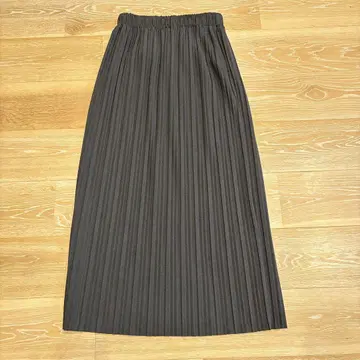 블랙 플리츠 스커트 허리 69-77cm
