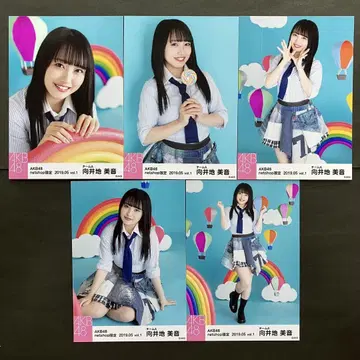 무카이 미네 AKB48 브로마이드 5장 컴프 37