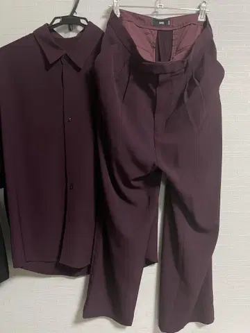 하레 셋업 2세트 블랙 크림슨
