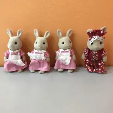 레어 실바니안 패밀리 아이보리 토끼 밀크 토끼 언니