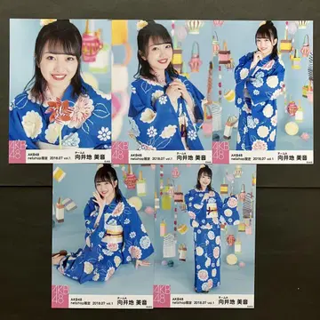 무카이 미네 AKB48 브로마이드 5장 컴프 39