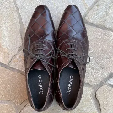 OroNero 다크 브라운 가죽 신발