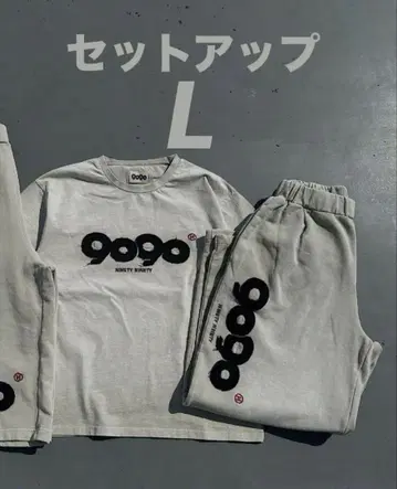 택 포함 새상품 9090 OG Logo Vintage 셋업 그레이 L