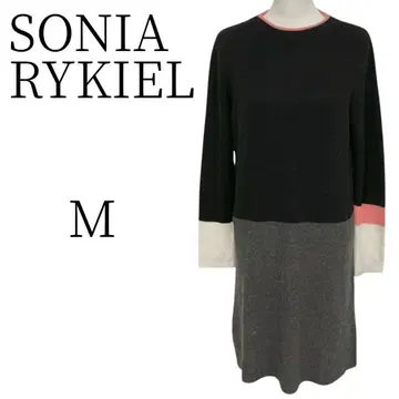 SONIA RYKIEL 소니아 리키엘 블랙 무릎 기장 니트 원피스 M