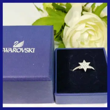 SWAROVSKI 스텔라 - 별 모티브 육각형 반지, 박스 포함