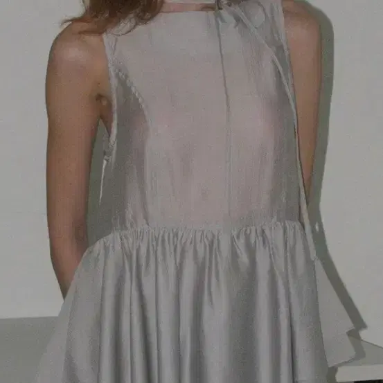 トップス PARTIMENTO WOMEN Tieneck frillblouse sky PARTIMENTO | 파르티멘토 Partimento Women's Tie Neck Frill