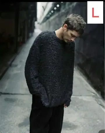 LIDNM SILK FEATHER KNIT L 사이즈