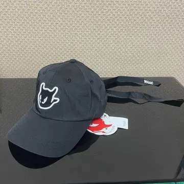 WAAC 골프 리본 포함 여성 캡 모자 블랙 검정