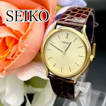 작동 손목시계 SEIKO 세이코 골드 라운드 새상품 배터리 G30