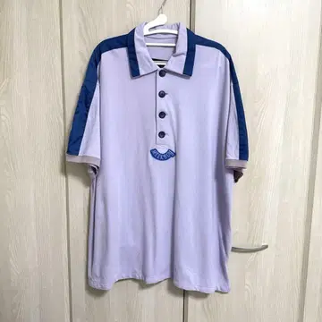 milkboy 연보라색 네이비 피케 셔츠