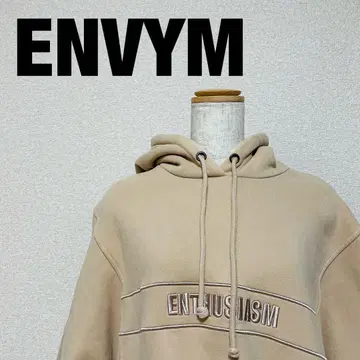ENVYM 사이드 포켓 빅 풀오버 후드티 베이지