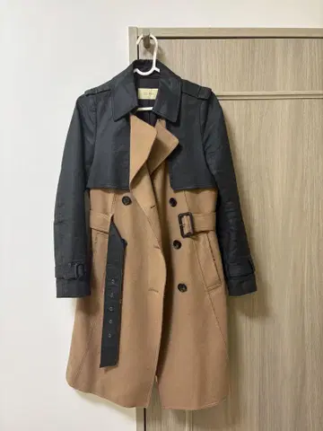 DES PRES 바이컬러 트렌치코트