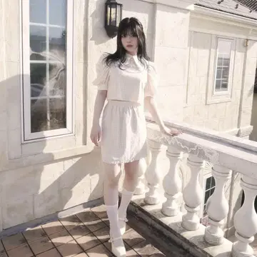 멜티 시어 체크 소르베 세트