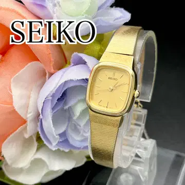 작동 손목시계 SEIKO 세이코 골드 새상품 배터리 여성용 G33
