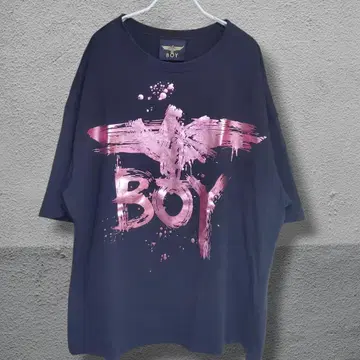 BOYLONDON SPLASH EAGLE 티셔츠 XL 블랙 오버 사이즈