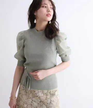 NEW 시어 퍼프 슬리브 풀오버 마이 스트라다