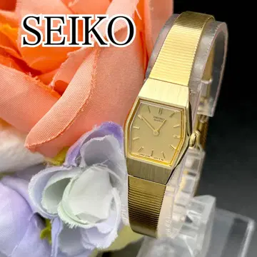 작동 손목시계 SEIKO 세이코 여성용 새상품 배터리 골드 G34