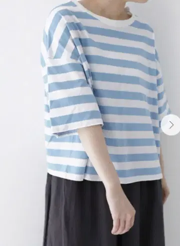nest Robe 코튼 와이드 보더 T