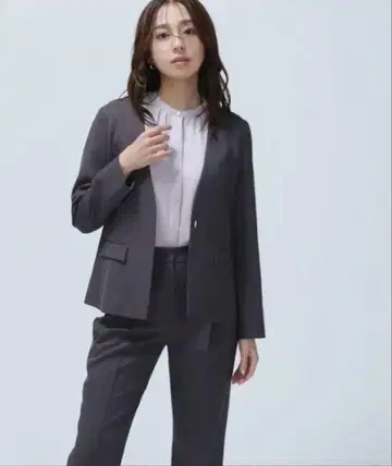 내추럴 뷰티 베이직 수트 셋업 그레이