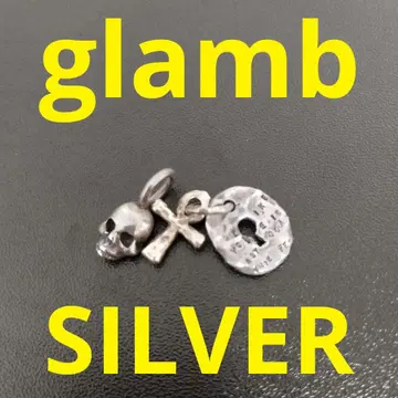 glamb 펜던트 탑 크로스 해골 실버 목걸이