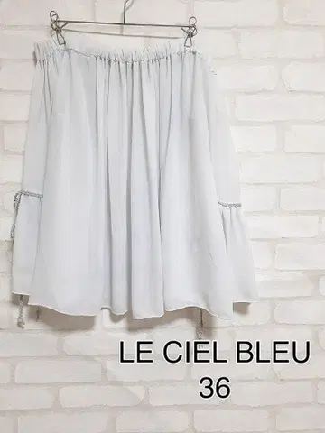 M408 LE CIEL BLEU 오프숄더 셔츠 플레어 소매 하자품
