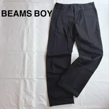 BEAMS BOY 빔즈 보이 블랙 슬랙스 스케이터 팬츠 리본
