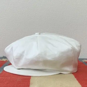 화이트 트윌 뉴스보이 캡 L