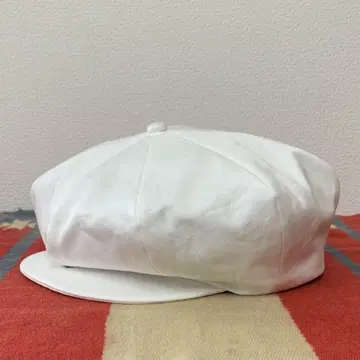 화이트 트윌 뉴스보이 캡 XL