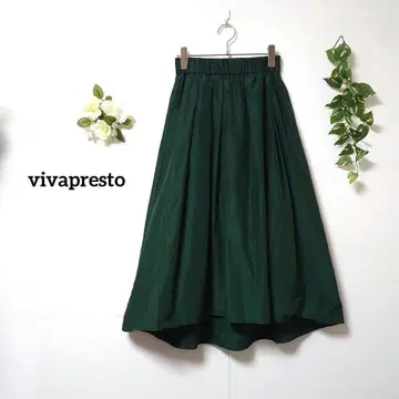 vivapresto 롱 플레어 스커트 M 허리밴딩